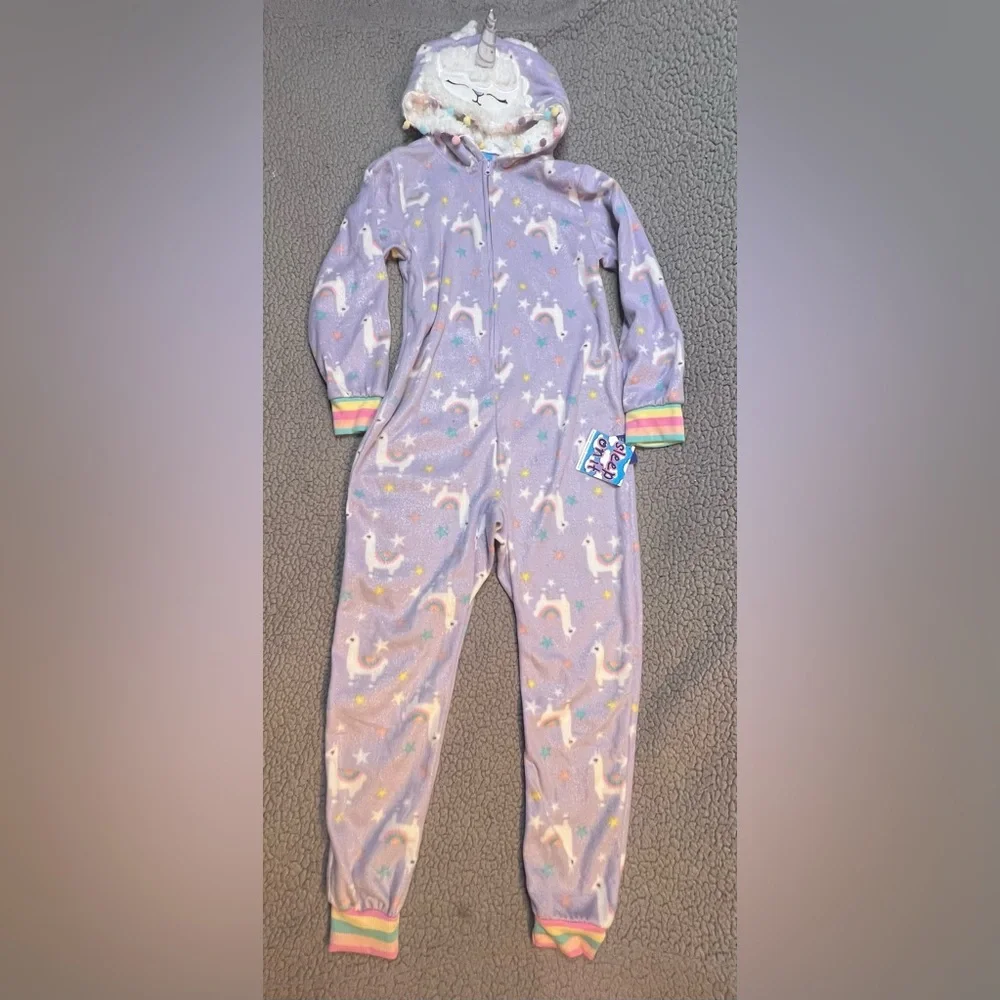 Sleep On It‎ Girls Plush Unicorn Sleeper Size Large Purple New